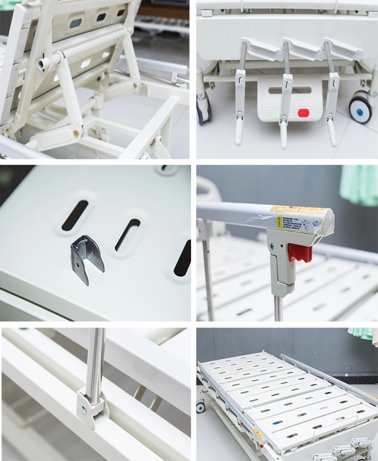 Home Use Physical Therapy Equipments Two Function Manual Hospital Bed Adjustable Medical Beds Price for Patient