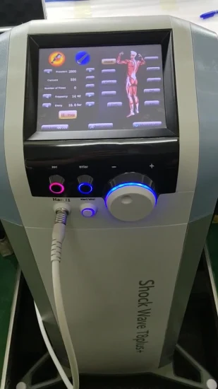 Máquina de ondas de choque de terapia física de doble canal vertical con mejores ventas Equipo de terapia de ondas de choque Eswt